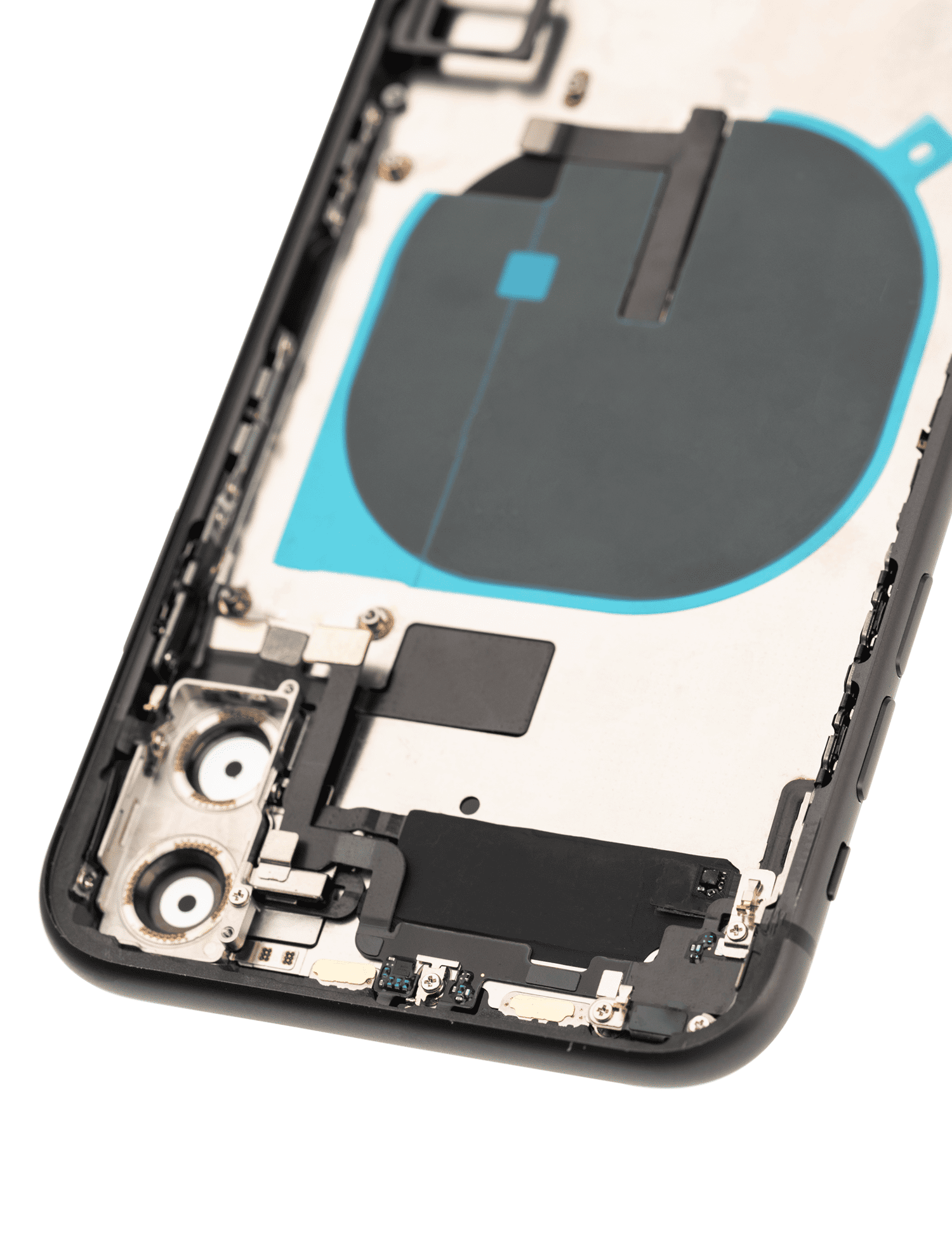 Back Housing W/ Small Components Pre-Installed Compatible For iPhone 11 (Used OEM Pull: Grade B) (Black)