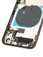 Back Housing W/ Small Components Pre-Installed Compatible For iPhone 11 (Used OEM Pull: Grade B) (Black)
