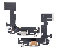 Charging Port Flex Cable Compatible For iPhone 13 (Premium) (Starlight)