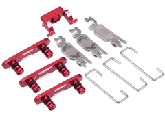 Hard Buttons (Power / Volume / Switch) Compatible For iPhone SE (2022) (Red)