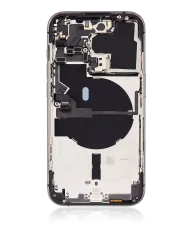 Back Housing W/ Small Pre-Installed Compatible For iPhone 14 Pro (U.S Version) (Used OEM Pull: Grade C) (Deep Purple)