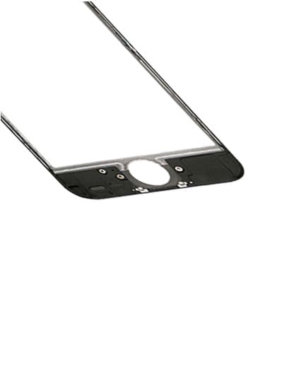 2 in 1 (Front Glass + Frame Pre-Installed) Compatible For iPhone 5C (2 Pack) (Black)