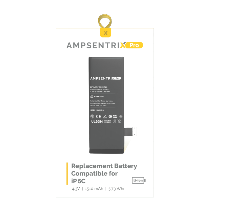 Replacement Battery Compatible For iPhone 5C (AmpSentrix Pro)