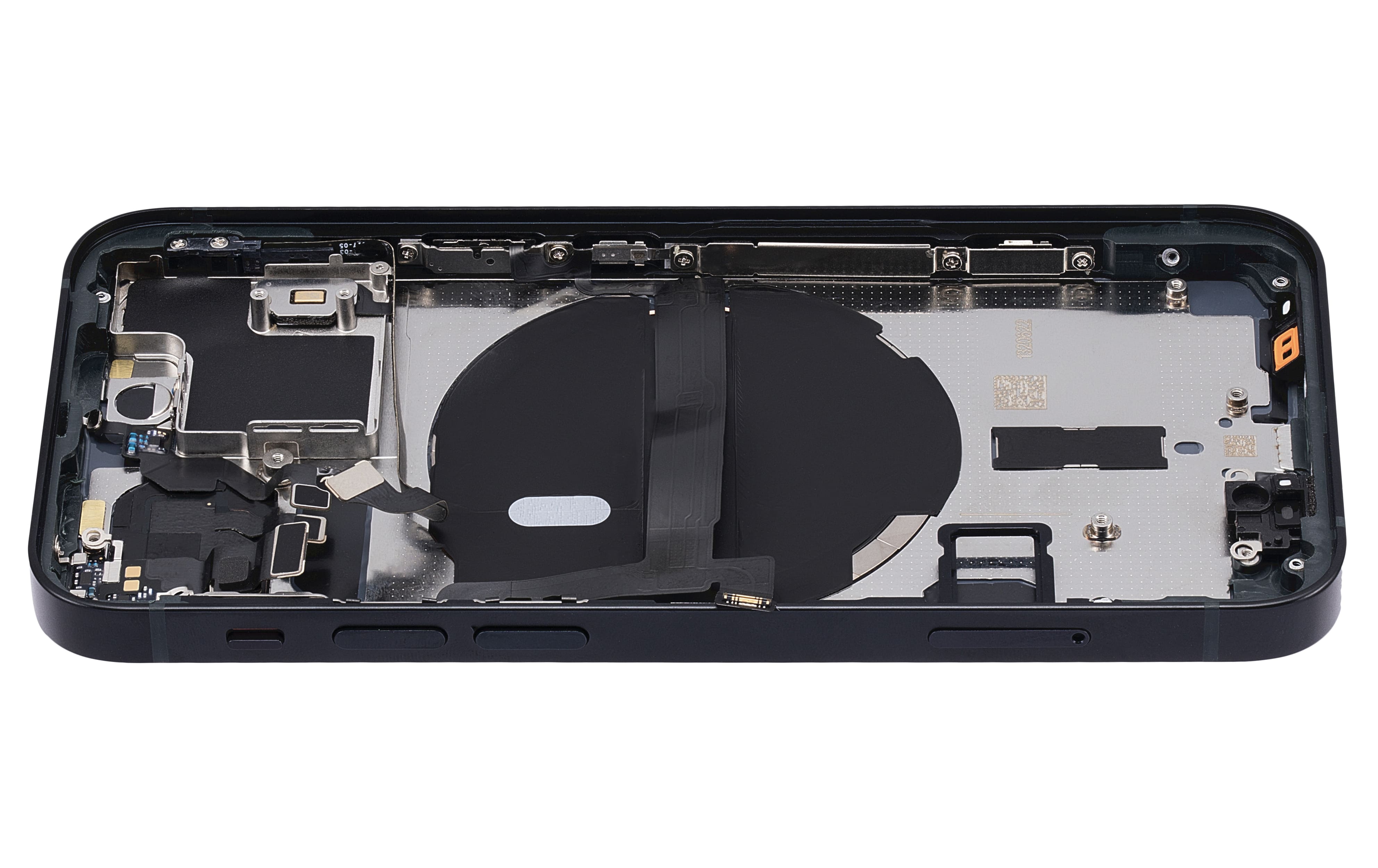 Back Housing W/ Small Components Pre-Installed Compatible For iPhone 13 Mini (US Version) (No Logo) (Aftermarket Plus) (Midnight)