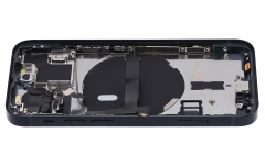 Back Housing W/ Small Components Pre-Installed Compatible For iPhone 13 Mini (US Version) (No Logo) (Aftermarket Plus) (Midnight)