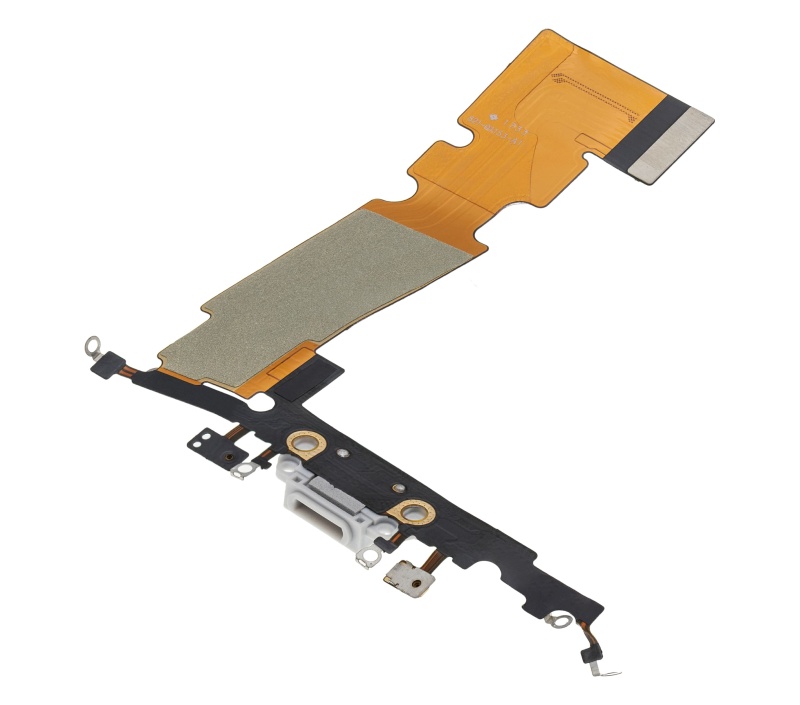 Charging Port Flex Cable Compatible For iPhone 8 Plus (Premium) (Silver)
