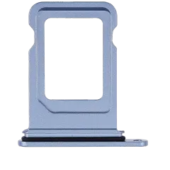 Dual Sim Card Tray Compatible For iPhone 14 / 14 Plus (Blue)