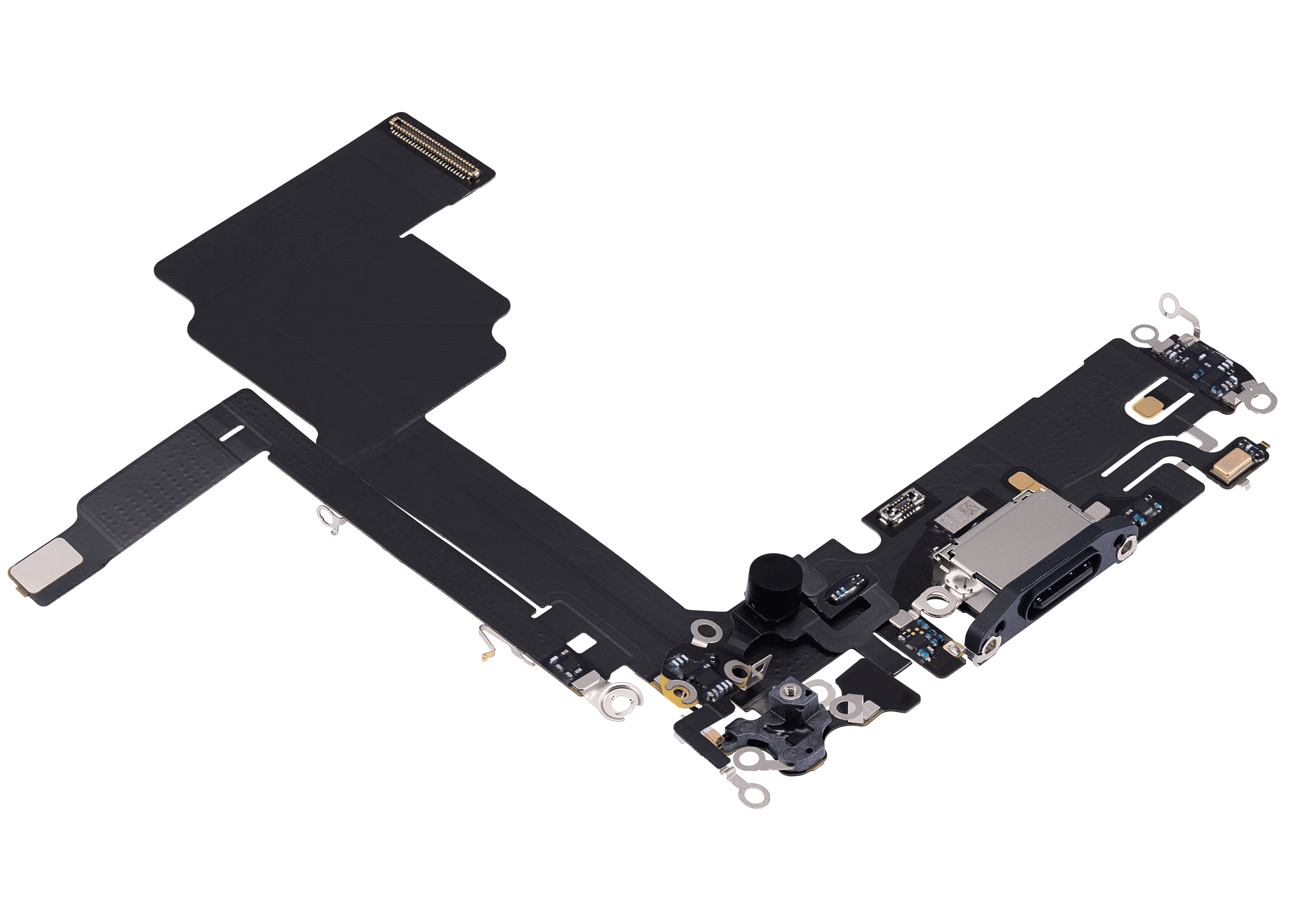 Charging Port Flex Cable Compatible For iPhone 15 Pro (Premium) (Blue Titanium)