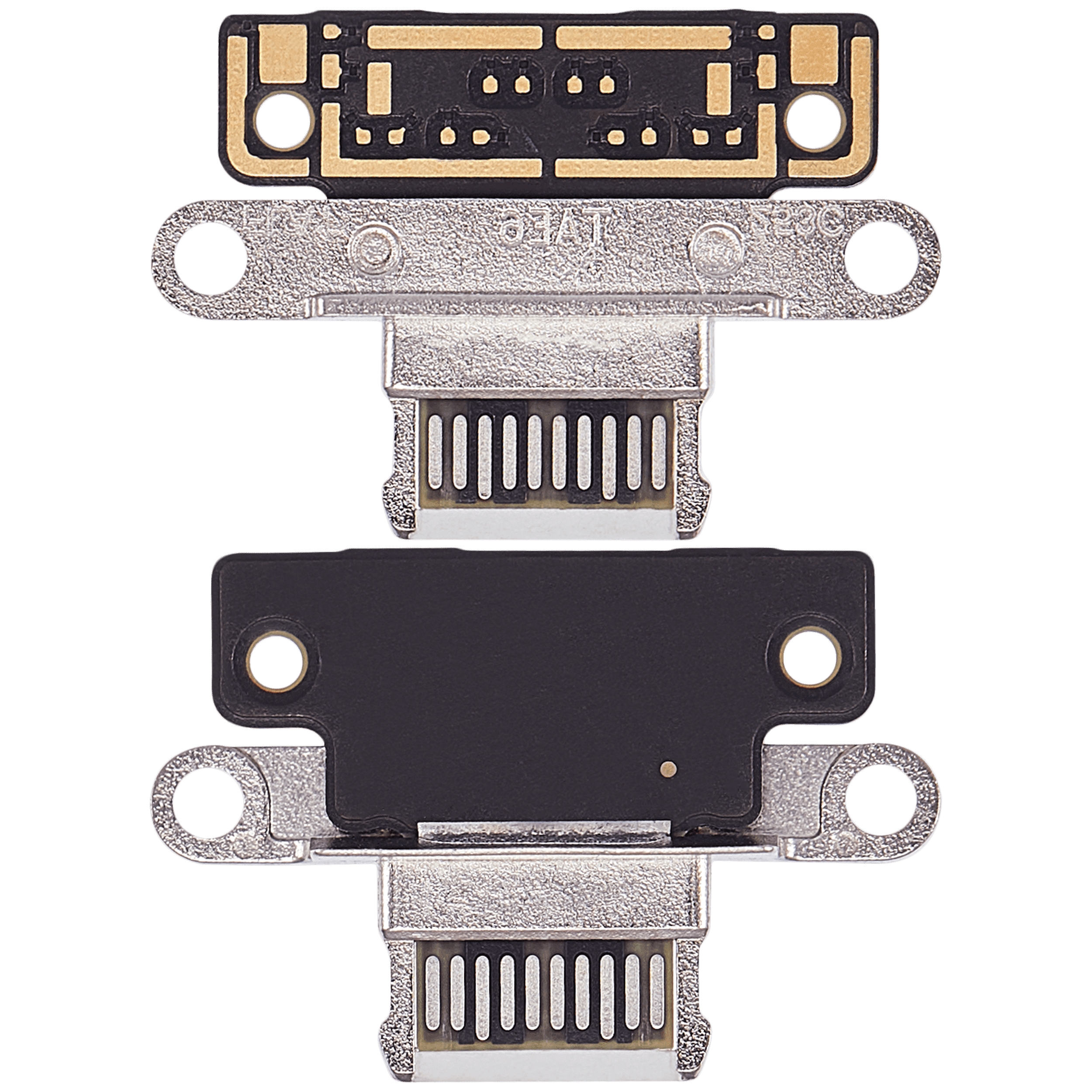 Charging Port Only Compatible For iPad Pro 11" (2018 / 2020 / 2021 / 2022) / Pro 12.9" (2018 / 2020 / 2021 / 2022) (Soldering Required) (Silver) (10 Pack)