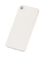 Back Housing W/ Small Components Pre-Installed Compatible For iPhone 8 (Used OEM Pull: Grade B) (Silver)