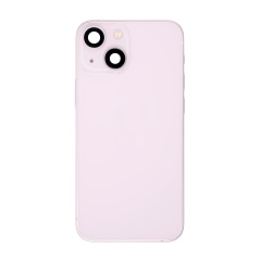 Back Housing W/ Small Components Pre-Installed Compatible For iPhone 13 Mini (US Version) (Used OEM Pull: Grade A) (Pink)