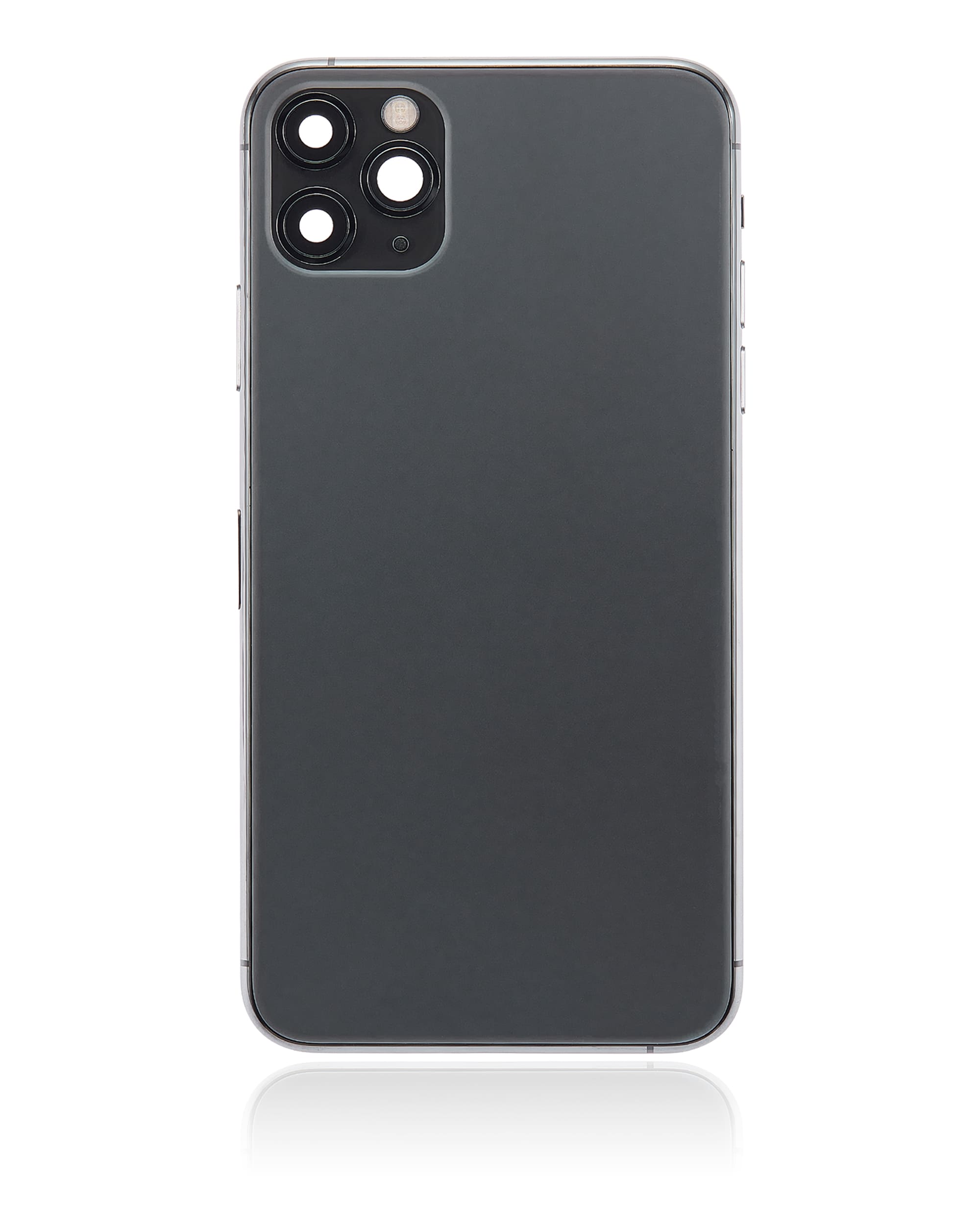 Back Housing W/ Small Components Pre-Installed Compatible For iPhone 11 Pro Max (No Logo) (Aftermarket Plus) (Space Gray)