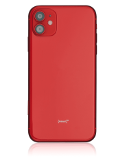 Back Housing W/ Small Components Pre-Installed Compatible For iPhone 11 (Used OEM Pull: Grade B) (Red)