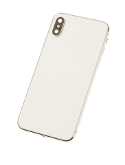 Back Housing W/ Small Components Pre-Installed Compatible For iPhone X (Used OEM Pull: Grade A) (Silver)