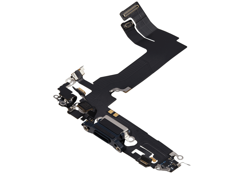 Charging Port Flex Cable Compatible For iPhone 13 Mini (Used OEM Pull) (Midnight)