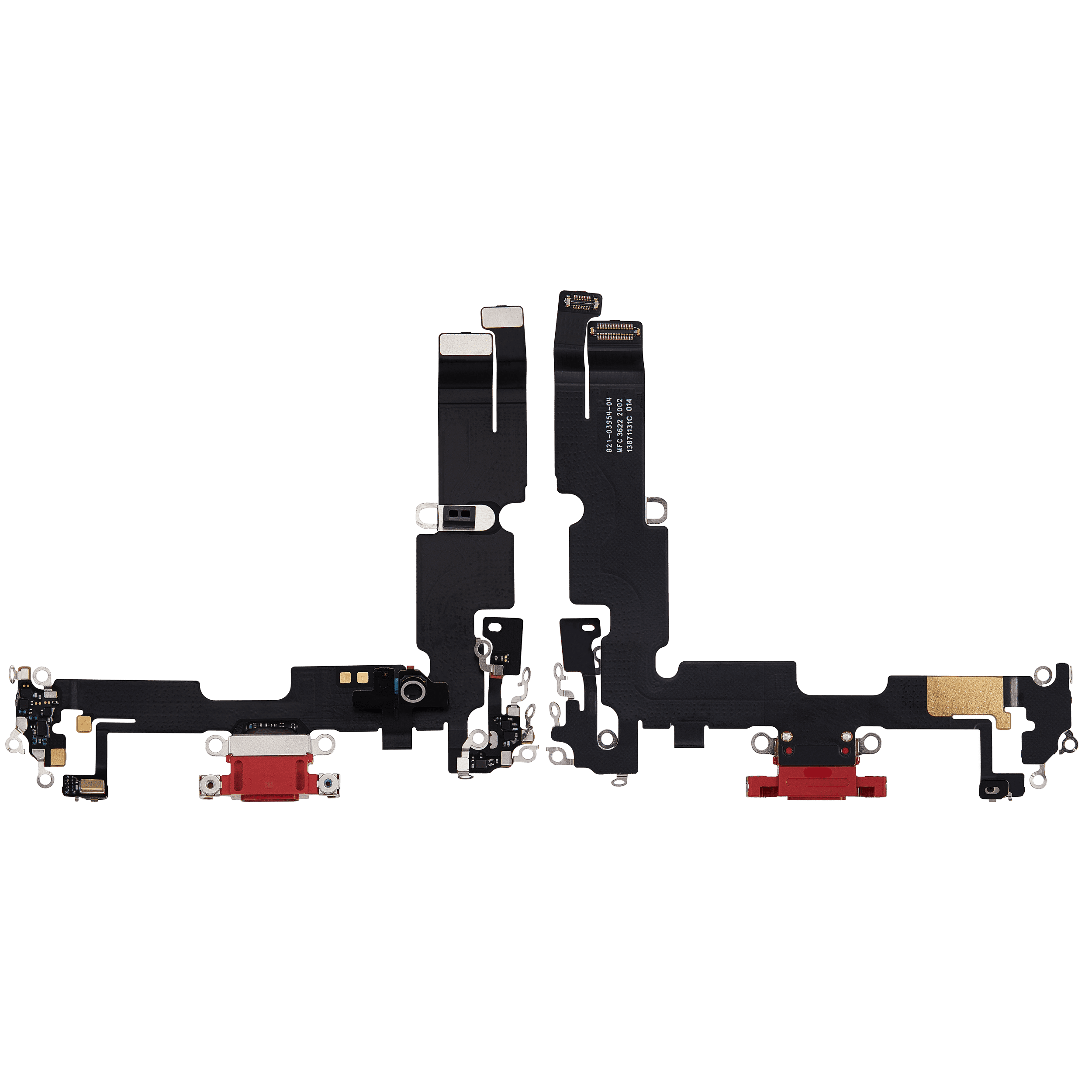Charging Port Flex Cable Compatible For iPhone 14 Plus (Used OEM Pull) (Red)