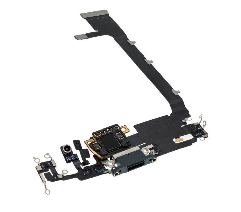 Charging Port Flex Cable With Board Compatible For iPhone 11 Pro Max (Premium) (Midnight Green)