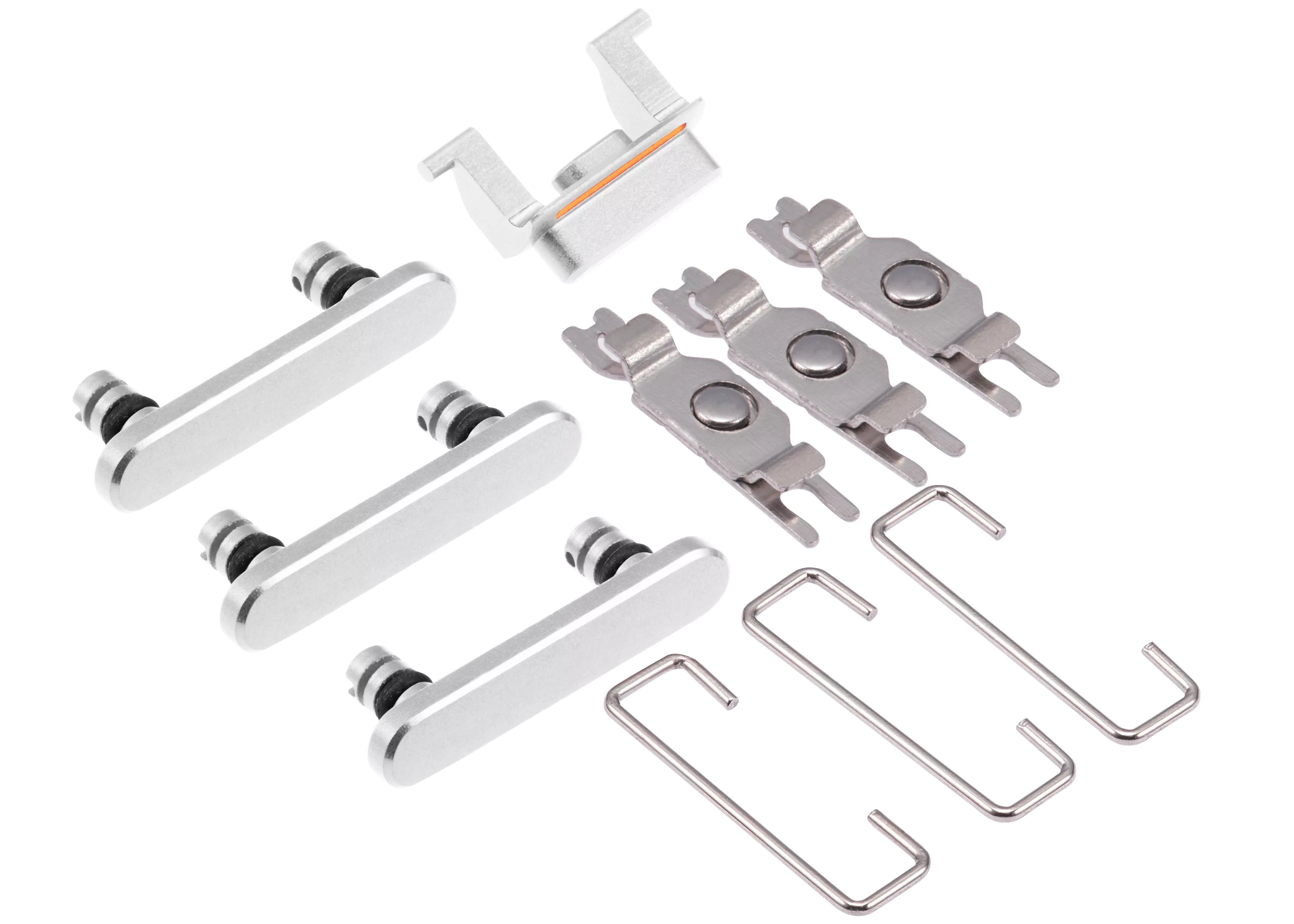 Hard Buttons (Power / Volume / Switch) Compatible For iPhone SE (2022) (White)