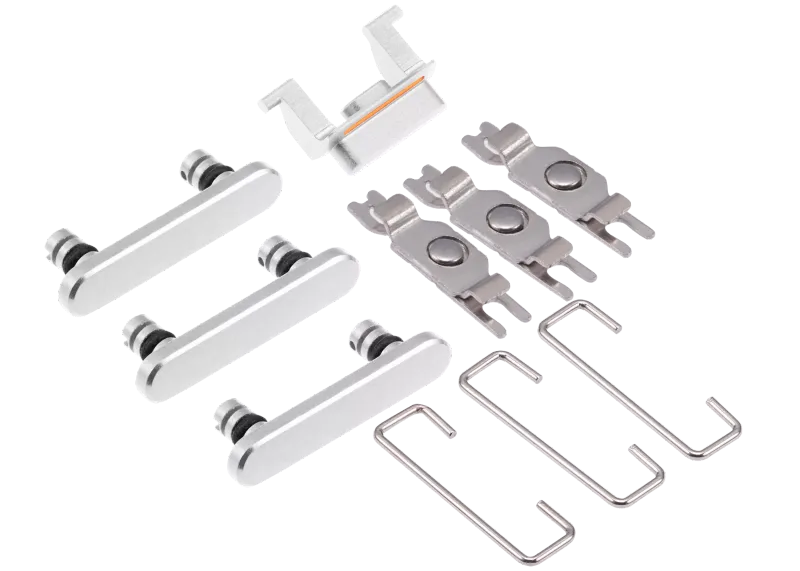 Hard Buttons (Power / Volume / Switch) Compatible For iPhone SE (2022) (White)