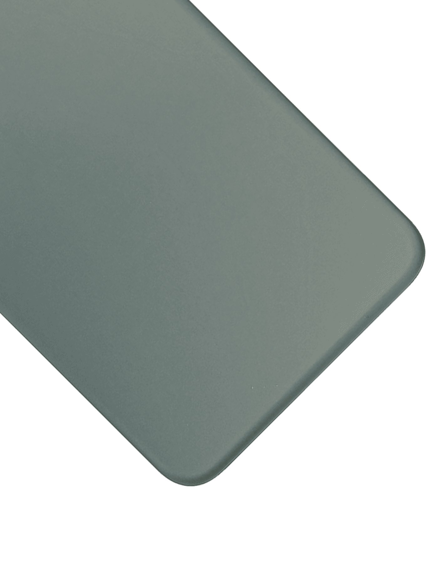 Back Glass With 3M Adhesive Compatible For iPhone 11 Pro Max (No Logo / Large Camera Hole) (Midnight Green)