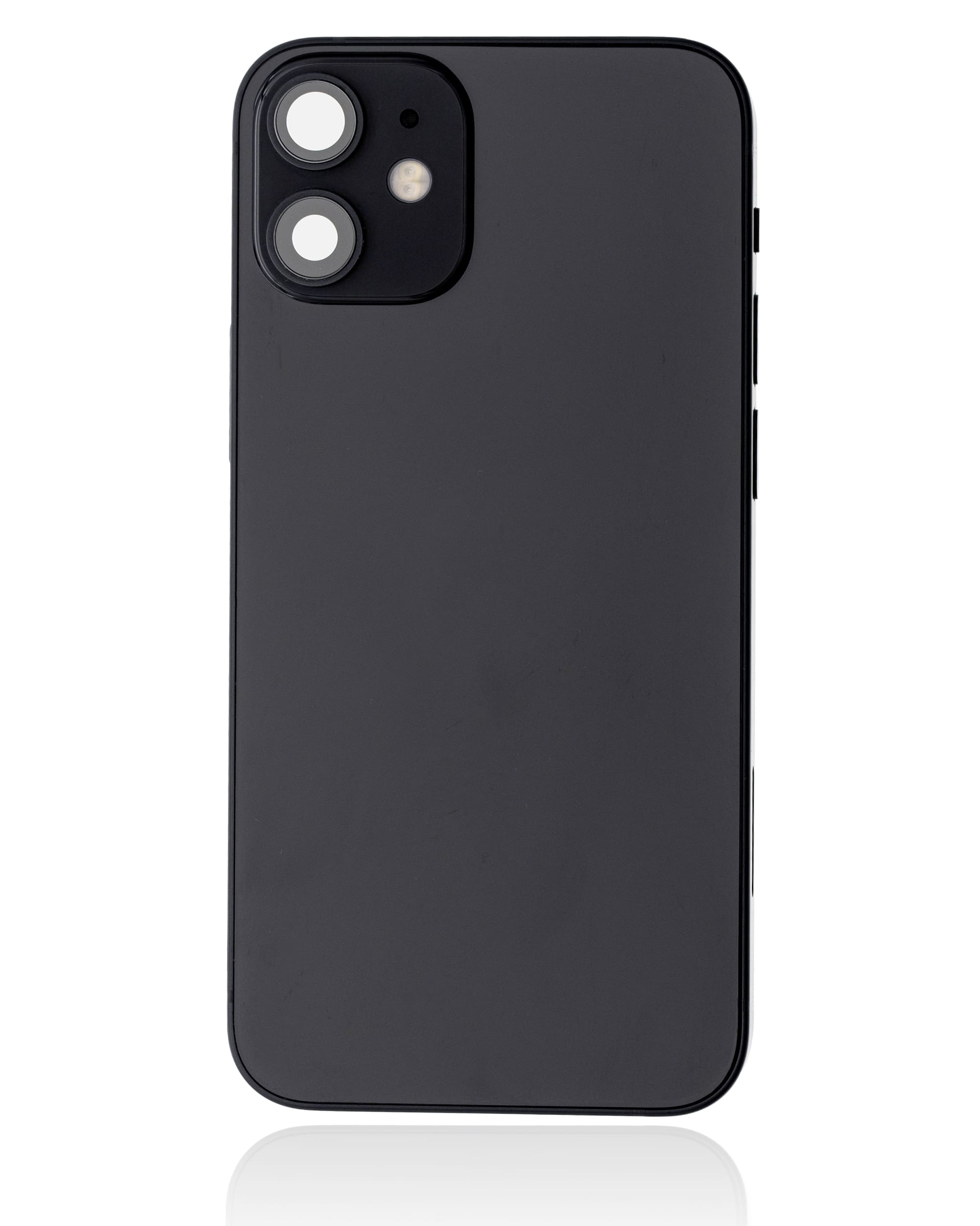 Back Housing W/ Small Components Pre-Installed Compatible For iPhone 12 Mini (International Version) (Used OEM Pull: Grade A) (Black)
