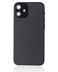 Back Housing W/ Small Components Pre-Installed Compatible For iPhone 12 Mini (International Version) (Used OEM Pull: Grade A) (Black)