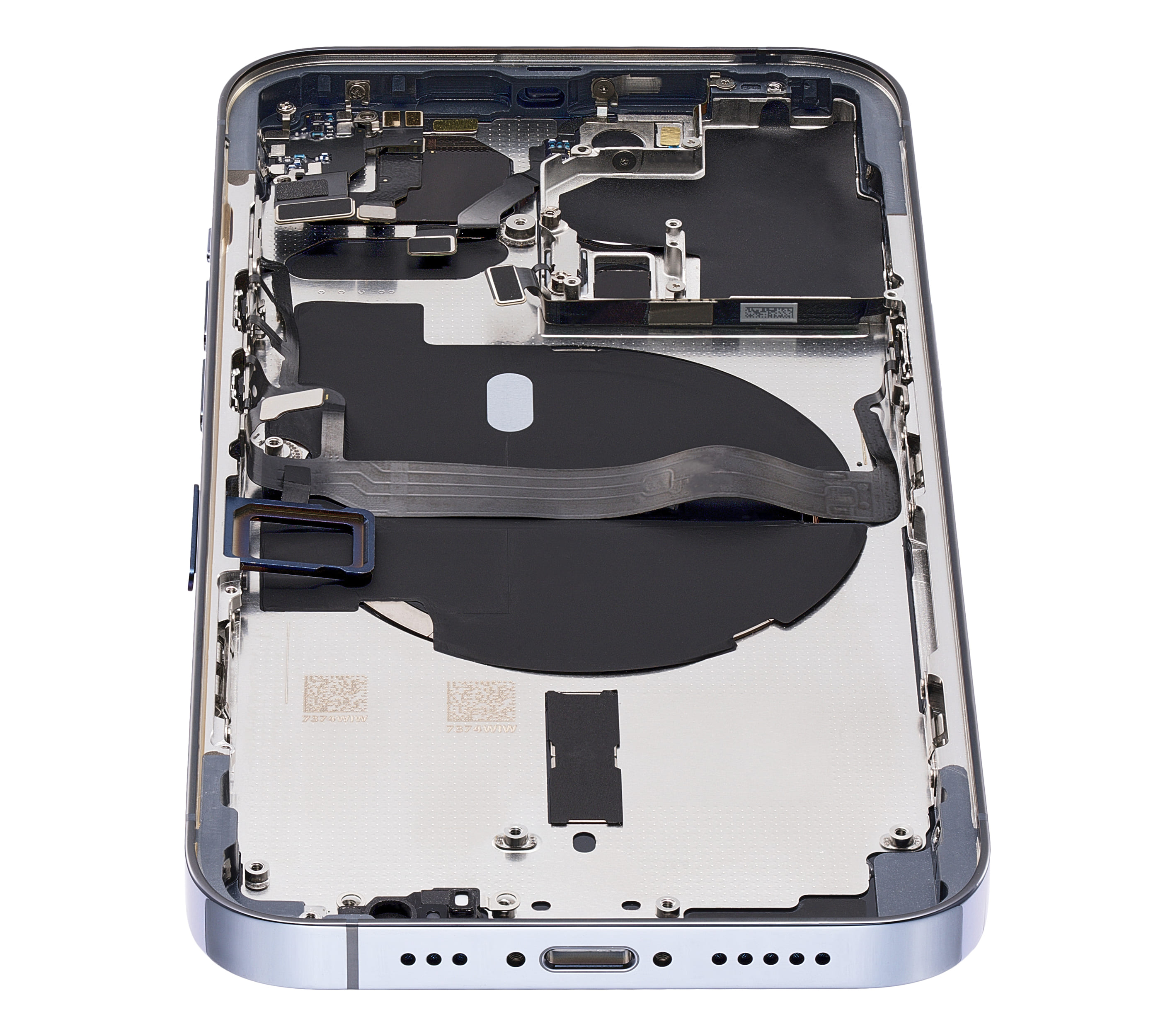 Back Housing W/ Small Components Pre-Installed Compatible For iPhone 13 Pro (No Logo) (Aftermarket Plus) (International Version) (Sierra Blue)