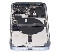 Back Housing W/ Small Components Pre-Installed Compatible For iPhone 13 Pro (No Logo) (Aftermarket Plus) (International Version) (Sierra Blue)