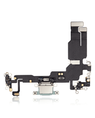 Charging Port Flex Cable Compatible For iPhone 15 (Premium) (Green)