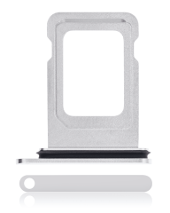 Single Sim Card Tray Compatible For iPhone 11 Pro / 11 Pro Max (Silver)