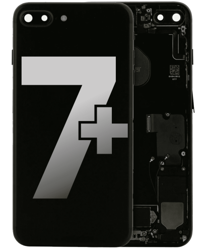 Back Housing W/ Small Components Pre-Installed Compatible For iPhone 7 Plus (Used OEM Pull: Grade A) (Matte Black)
