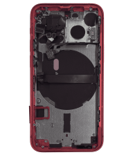 Back Housing W/ Small Components Pre-Installed Compatible For iPhone 13 Mini (International Version) (Used OEM Pull: Grade C) (Red)