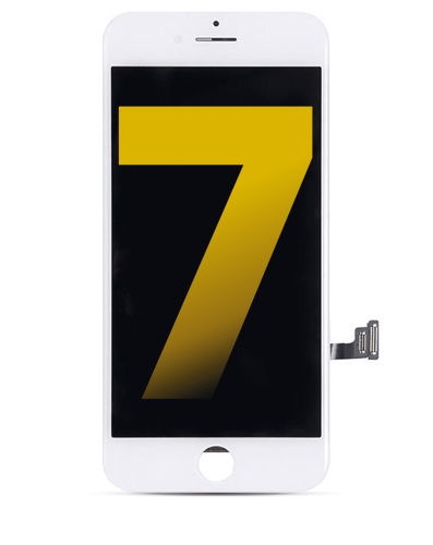 LCD Assembly With Steel Plate Compatible For iPhone 7 (Premium) (White)