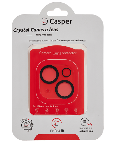 Casper Camera Lens Protector Compatible For iPhone 14 / 14 Plus (Crystal Full Cover)
