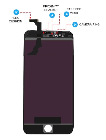 LCD Assembly Compatible For iPhone 6 Plus (Premium) (Black)
