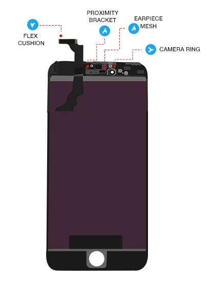 LCD Assembly Compatible For iPhone 6 Plus (Premium) (Black)