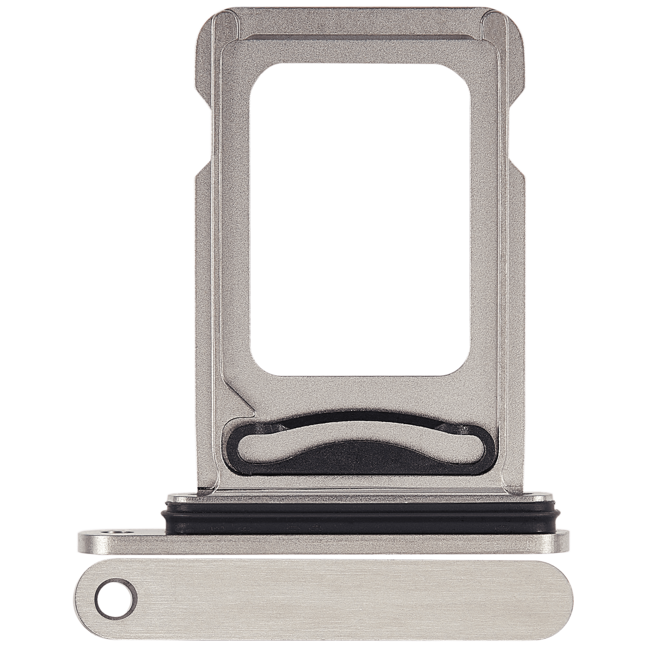 Dual Sim Card Tray Compatible For iPhone 15 Pro / 15 Pro Max (White Titanium)