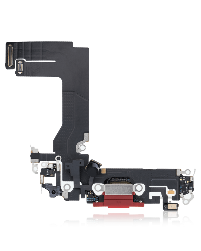 Charging Port Flex Cable Compatible For iPhone 13 Mini (Premium) (Red)