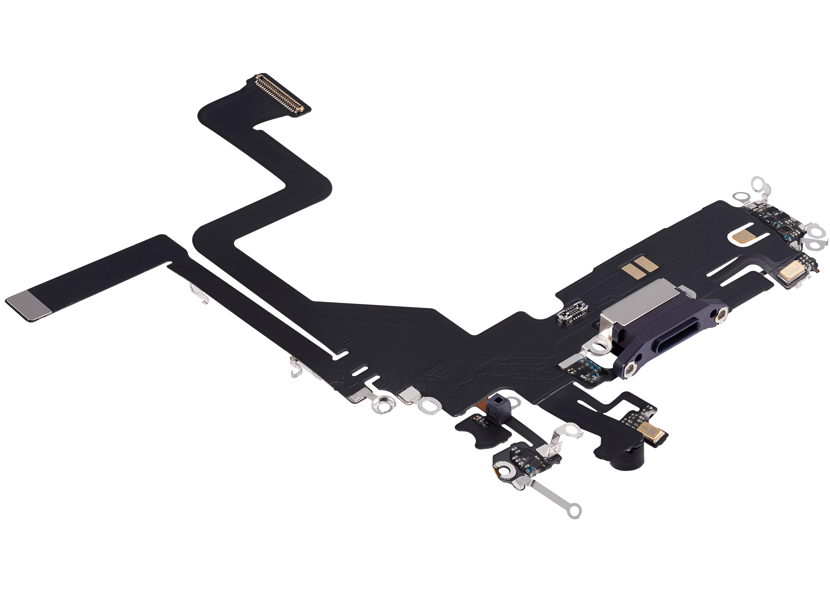 Charging Port Flex Cable Compatible For iPhone 14 Pro (Aftermarket Plus) (Deep Purple)
