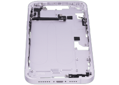 Mid-Frame Housing With Power And Volume Button Compatible For iPhone 14 Plus (International Version) (Used OEM Pull: Grade A) (Purple)
