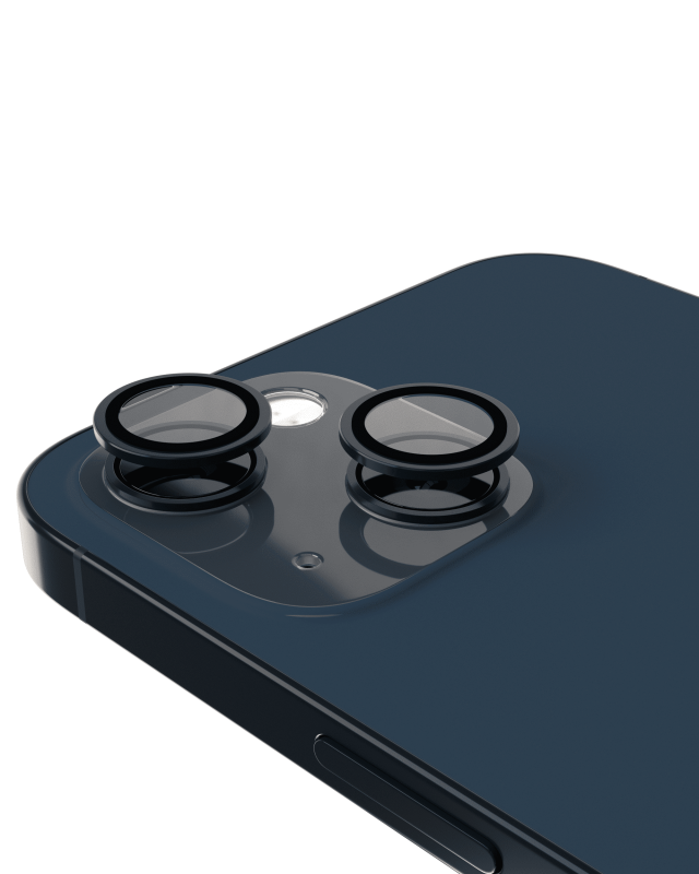 Casper Camera Lens Protector Compatible For iPhone 13 / 13 Mini (Black) (Clear)