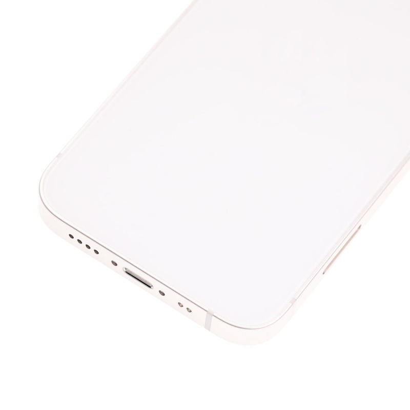 Back Housing W/ Small Components Pre-Installed Compatible For iPhone 13 Mini (US Version) (Used OEM Pull: Grade A) (Starlight)