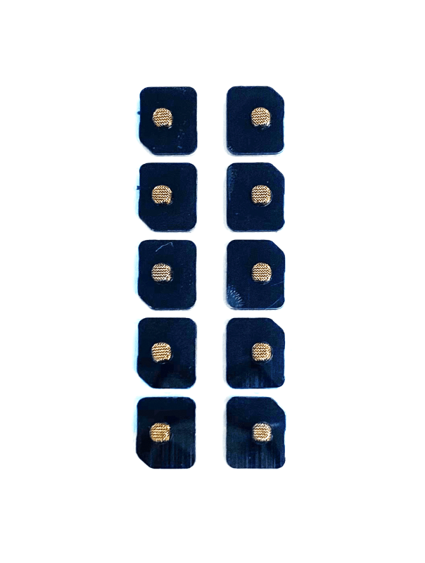 Flash Light / Power Flex Bracket With Microphone Mesh Compatible For iPhone 11 Pro (Gold) (10 Pack)