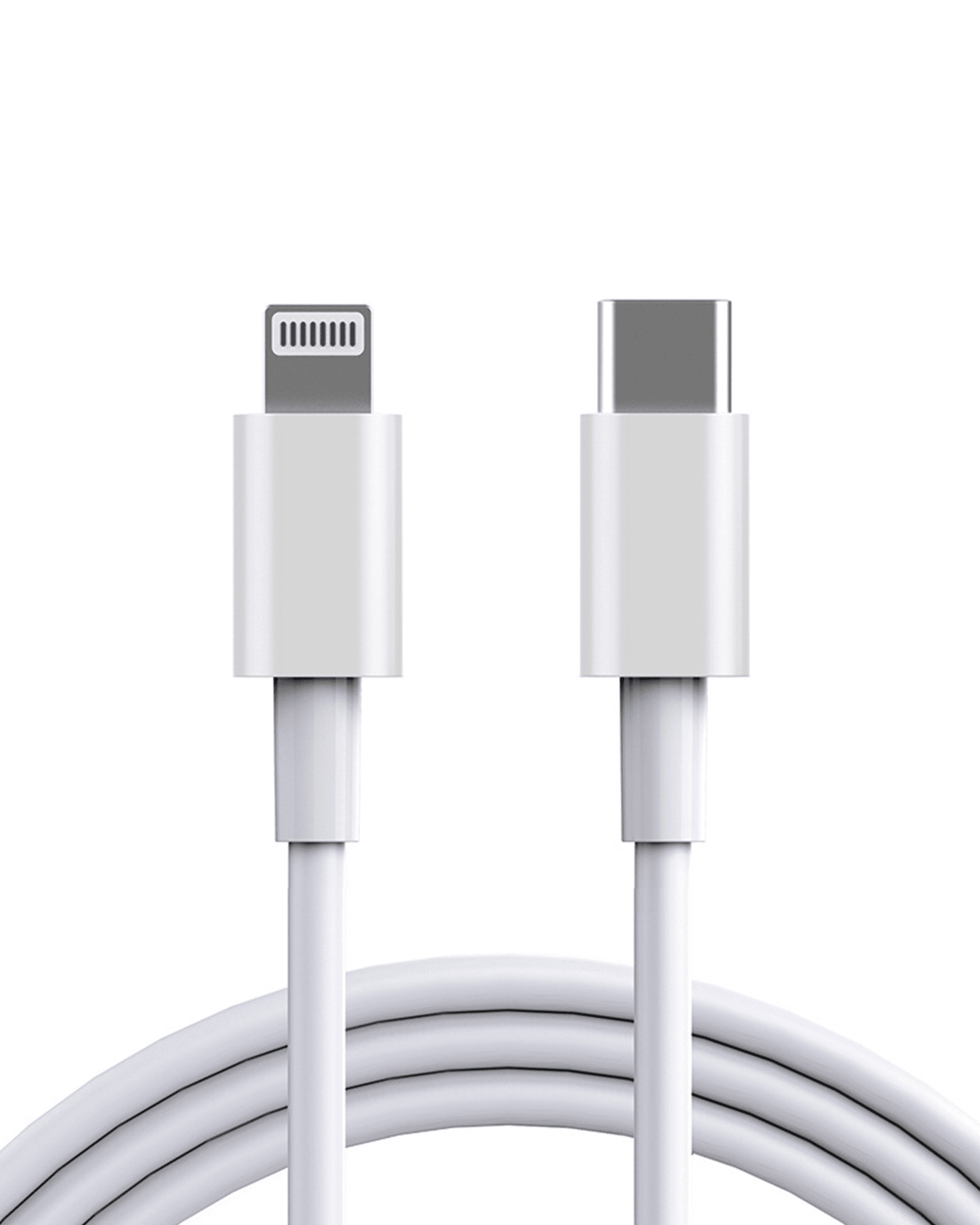 3 ft USB C-To-Lightning Cable MFI Certified Compatible For iPhone / iPad / iPod - (Bulk Packaging) (50 Pack)