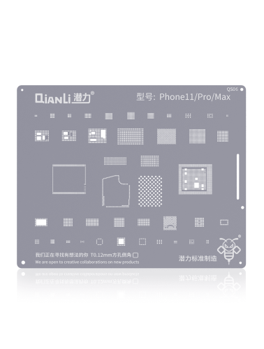Bumblebee Stencil (QS06) For iPhone 11 / 11 Pro (Qianli)