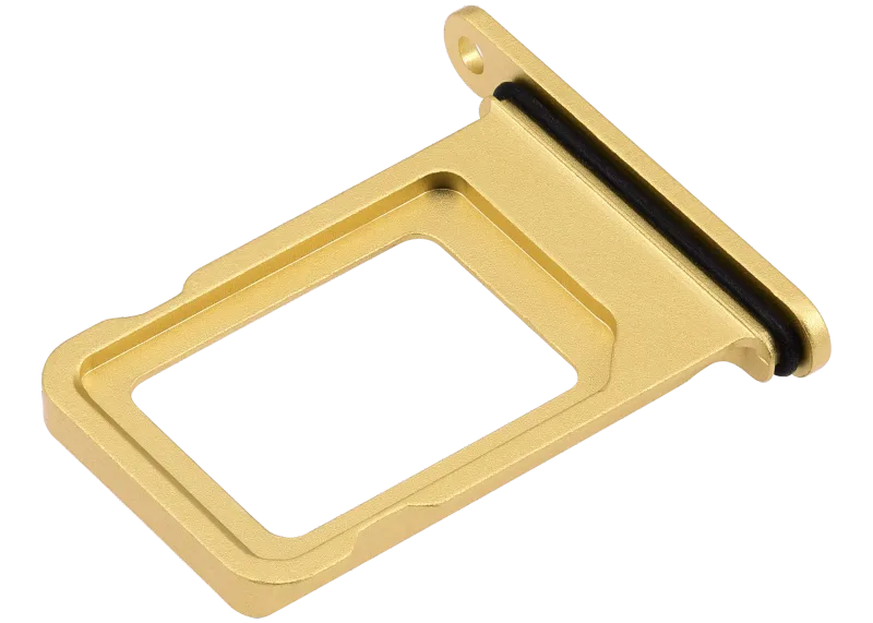 Dual Sim Card Tray Compatible For iPhone 14 / 14 Plus (Yellow)