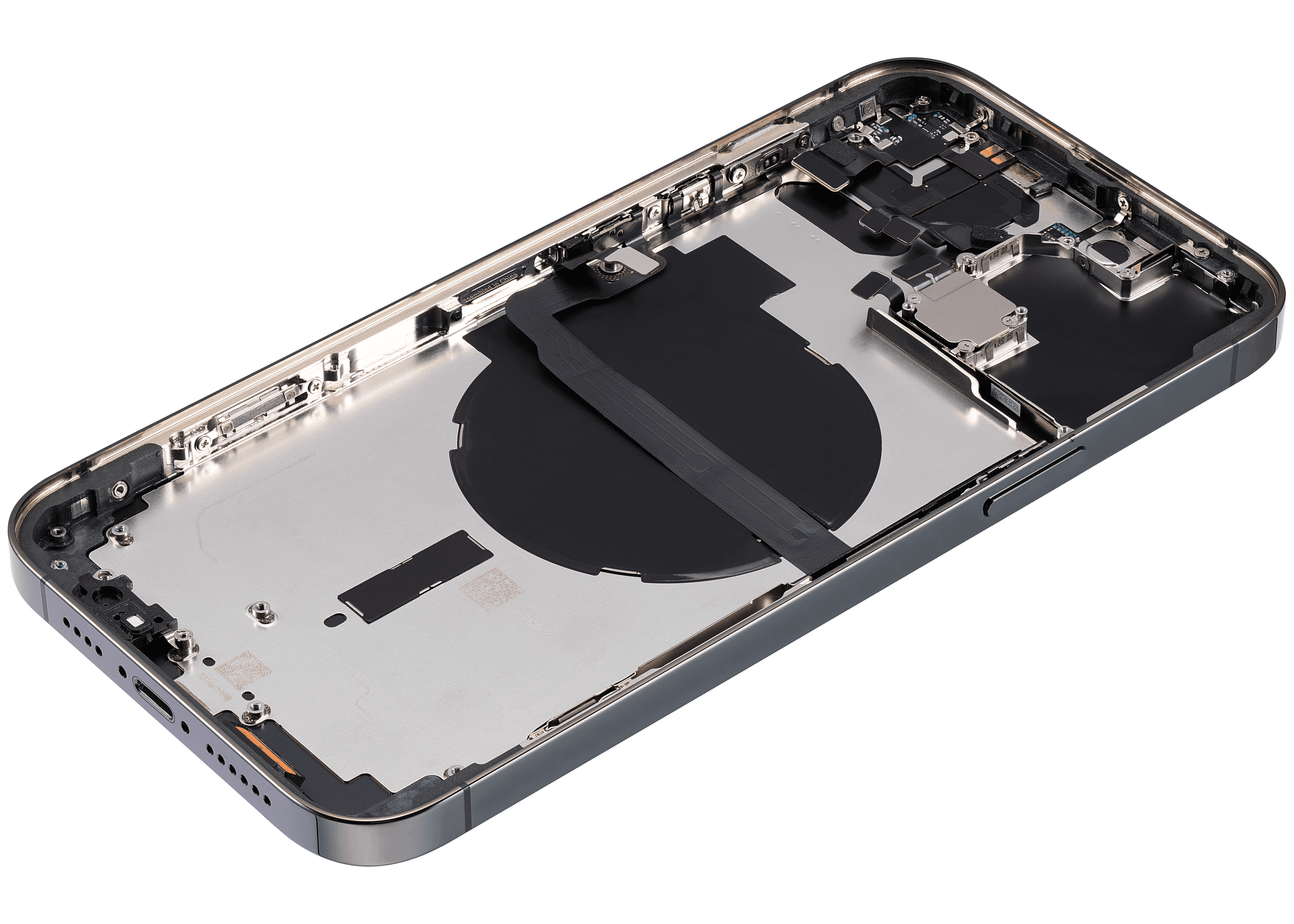 Back Housing W/ Small Components Pre-Installed Compatible For iPhone 13 Pro Max (International Version) (Used OEM Pull: Grade C) (Alpine Green)