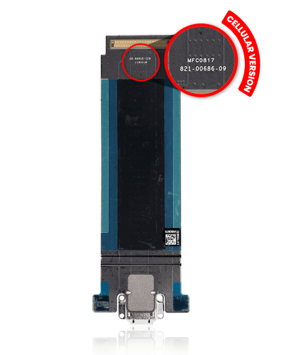 Charging Port Flex Cable Compatible For iPad Pro 12.9" 2nd Gen (2017) (Cellular Version) (Space Gray)