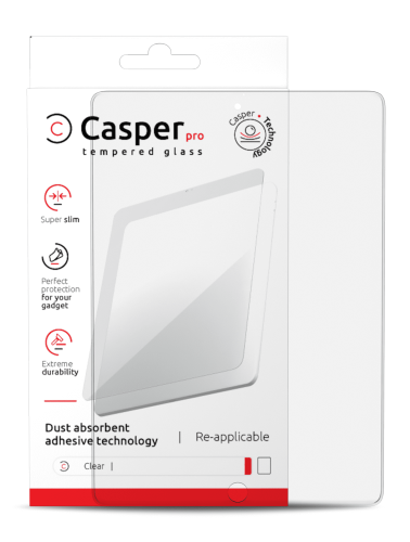 Casper Pro Tempered Glass Compatible For iPad Mini 4 / Mini 5 (Retail Pack) (Clear)