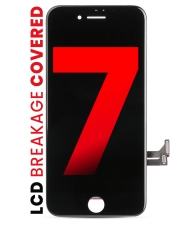 LCD Assembly With Steel Plate Compatible For iPhone 7 (Aftermarket Pro: XO7 Incell) (Black)